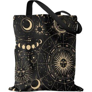 Canvas Tote Bag with Pattern for Women Gift Sturdy Cotton Tote Bag